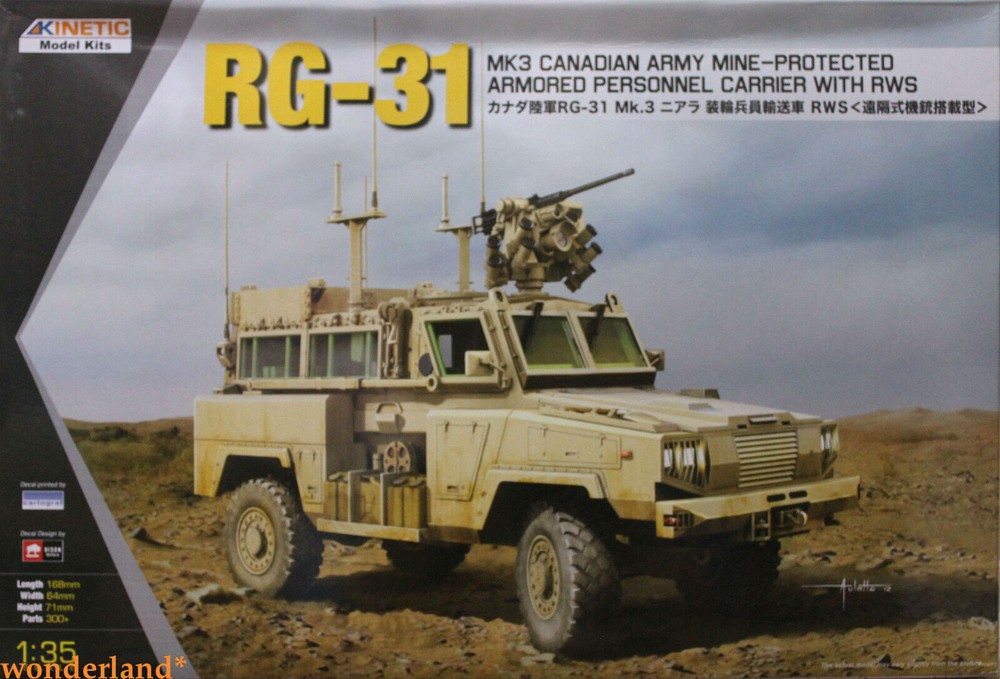 Kinetic K-61010 1/35 Canada RG-31 MK3 Armored Personnel Carrier w/RWS 2020