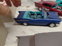 Model Junkyard/parts Plastic Custom Vintage Car Lot Of 7 Custom -57 Chevys
