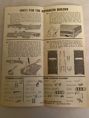 Vintage Annual AMT 1960 Lincoln Continental Ht Model Kit Instructions Sheet Only