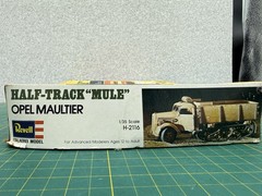 Vintage Revell/Italeri 1/35 Scale Opel Half-Track “Mule” Model Kit #H-2116
