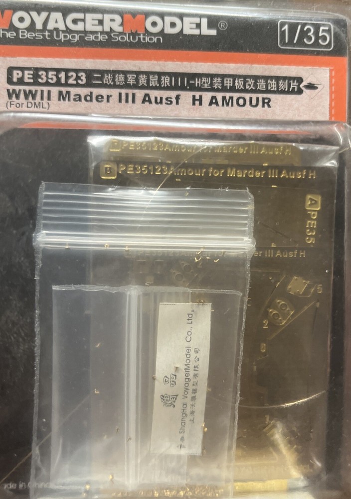 Voyager 1/35 35123 German Marder III Ausf H Amour for Dragon