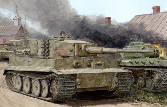 1/35 German TIGER I “Otto Carius Battle of Malonovka” ~ Dragon #6888 +bonus