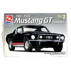VTG AMT ERTL 1967 Ford Mustang GT Fastback 1:25 Plastic Scale Model #6631 1994