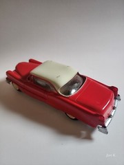 Rare Red 1955 Cadillac 2 Door Sedan Dealer Promo Model Car 1/25 Scale