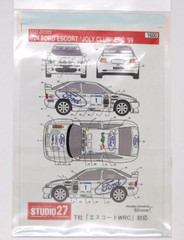 Decal Studio27 Ford Escort WRC Jolly Club 1999 Italian Rally #1 1:24 DC323 Racin