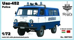 Balaton Modell 1/72 UAZ-452 Police Resin kit (Length: 6cm)