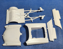 🌟 Body Shell & Frame 1960 Chevy Corvette 1:25 Scale 1000s Model Car Parts 4 Sal