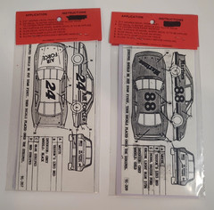 NASCAR Racing 1/24-1/25 Model Car Vtg Decal Sheets Army Navy Marines Lot Of 17