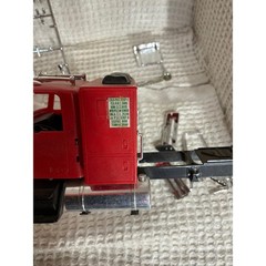 Vintage Hobbyist Unbranded Semi Truck Model Kit Parts Red Chrome