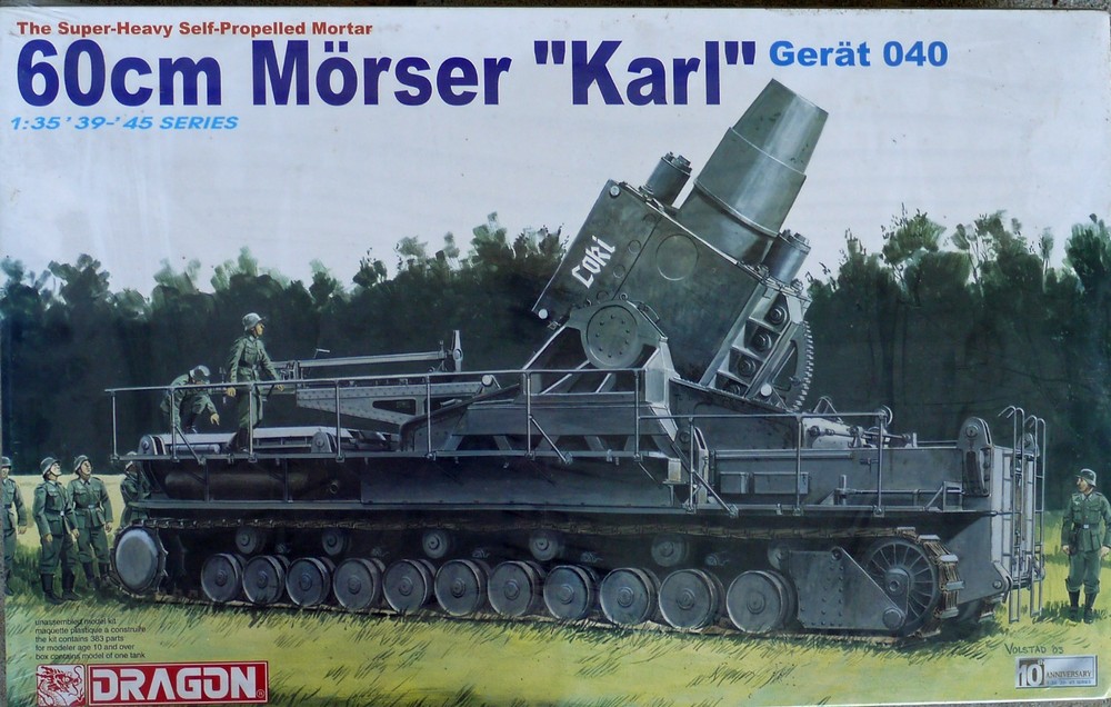 Dragon 1/35 Scale 60cm Morser Karl Gerat 040 Super-Heavy Mortar #6179 NEW