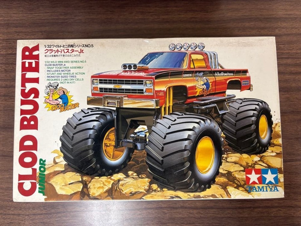 Tamiya Clod Buster 1/12 Scale RC Car Model Kit Unassembled Parts Set Japan