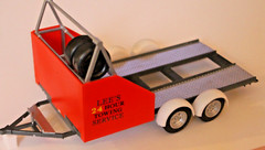 ++ TRAILOR SPECIAL++ 2 +TWO NEW Tandem Axle Trailer Vintage Style 1/25 SCALE