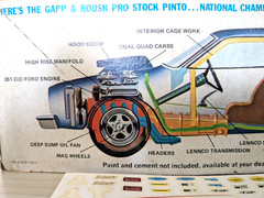 *RARE! ORIGINAL VINTAGE MPC GAPP & ROUSH’S PINTO PRO STOCK DRAG KIT *SEALED BAG!