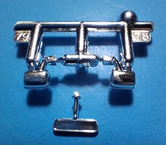 84 CADILLAC COUPE LOWRIDER – MIRRORS – REVELL 4991 – MODEL CAR KIT PARTS LOT