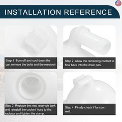 Coolant Reservoir Water Expansion Tank for VW Cabrio Sturdy No.1H0121407A |