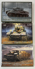 1/72 IBG Hungarian AFVs: Toldi IIa, Turan II, Zrinyi II (3 kits)