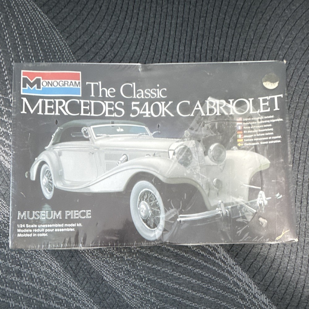 Monogram The Classic Mercedes 540K Cabriolet Model Kit #2306 – NEW, Sealed