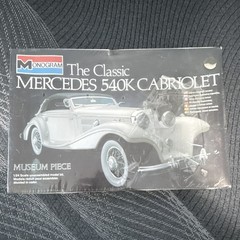 Monogram The Classic Mercedes 540K Cabriolet Model Kit #2306 – NEW, Sealed