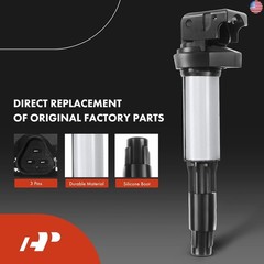 A-Premium Set of 6 Ignition Coil Pack and Iridium Spark Plugs Compatible with