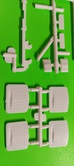 Mack R685ST 1/25 AMT big rig semi truck model car part square fuel diesel tanks