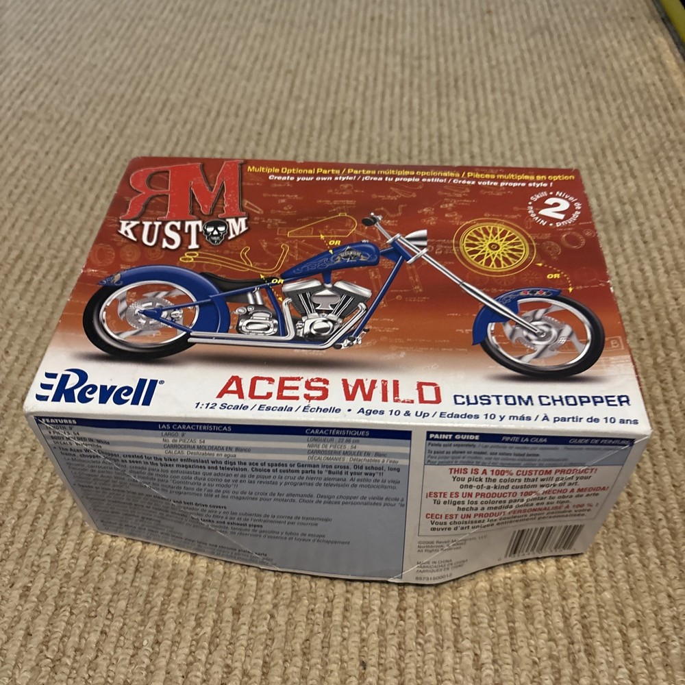 Revell 1/12 Scale Aces Wild Custom Chopper Never Built Model Kit