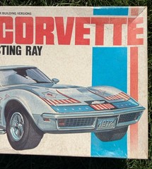 Vintage MPC 500 1972 General Mills Chevrolet Corvette Sting Ray Toy Model Kit