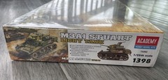 M3A1 STUART LIGHT TANK – Academy Model Kit #1398 1/35 NOS FACTORY SEALED BOX