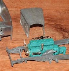 Hubley 1930 Packard Sport Phaeton Model Kit, Missing Parts, Invatory Included