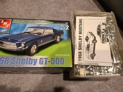 AMT 1:25 #31766 Muscle 1968 Shelby GT-500 Open box New Sealed Contents See Photo