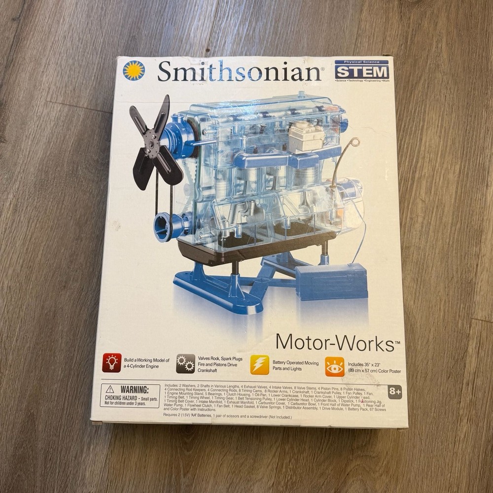 Smithsonian Motor-Works 4-Cylinder Engine STEM Model Kit