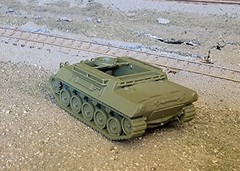 One 1/87 HO scale M39 armored utility vehicle, olive drab