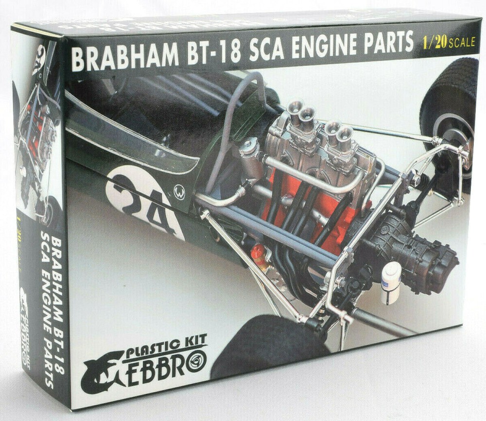 Ebbro Brabham BT-18 SCA Resin Detail Engine Parts 1/20 Model Parts 20026