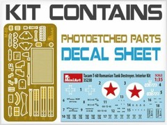 MiniArt 1/35 35230 WWII Romanian Tacam T-60 Tank Destroyer (Interior Kit)
