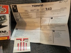 AMT MATCHBOX STREET MAGIC FORD TORINO MODEL KIT SNAP FIT 1:43 Unbuilt