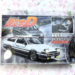 Aoshima 1/24 Initial D FUJIWARA TAKUMI AE86 TRUENO Kit 59548 JAPAN IMPORT