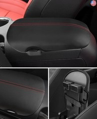 INTGET Car Center Console Cover for Ford Mustang Accessories 2015-2024 2025