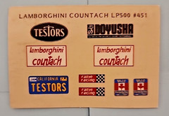Testors Lamborghini Countach LP 500S 1:12 No Box # 451 Limited Edition Complete