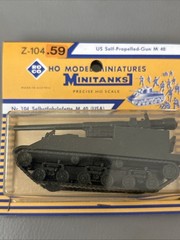 NEW Roco Minitanks WWII US Self Propelled-gun Z-104 M40 NOS WWII Austria
