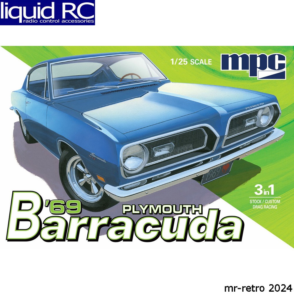 MPC 994 1/25 1969 Plymouth Barracuda Plastic Model Kit