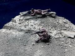 1/35 Scale Military Diorama Base Terrain Display Model Soldiers Figures Diecast