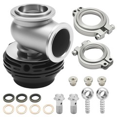 38mm External Black Turbo Wastegate Valve Pressure Relief Turbo Kit Compatible