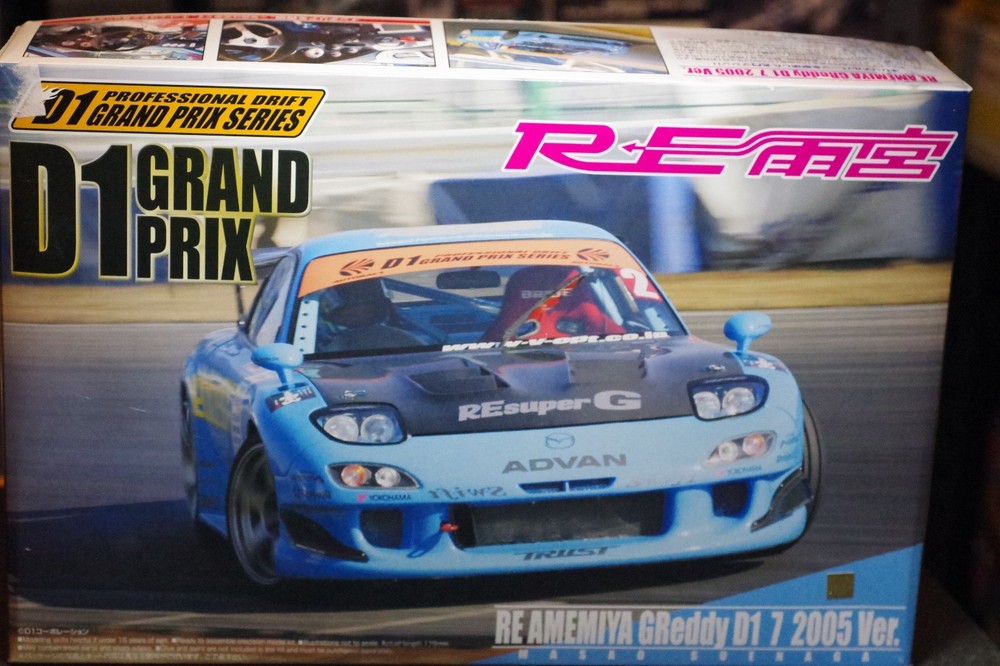 Aoshima 1/24 scale D1 Grand Prix RE Amemiya Greddy RX-7 FD3S 2005 D1GP Drift kit