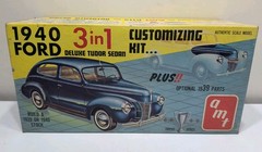 ✨VINTAGE✨ AMT 1939 1940 Ford Coupe Model Kit BOX ONLY 1/25 3in1