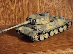 Vintage Hand Painted German VK 45.01 (P) Porsche Tiger Tank