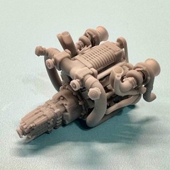 Toyota 1UZ FE Twin Turbo Supercharged Engine 1/25