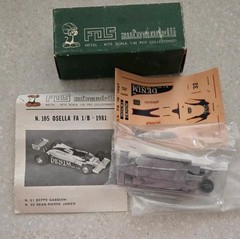VTG FDS Automodelli Italy 1/43 Unbuilt Metal Car Kit #105 Osella FA 1/B-NOS