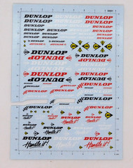 Decal Easy Dunlop Tires PARTIAL SHEET D001 Racing Autos Handle It Logos