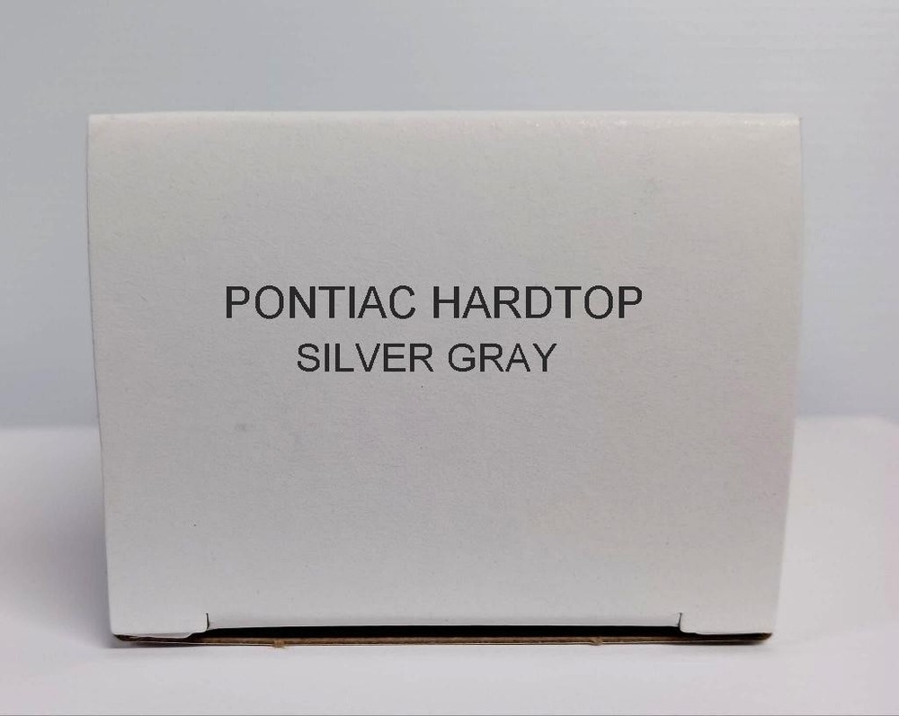 1963 Pontiac Bonneville Hardtop Silver Gray Promo Model Box Replica NO CAR
