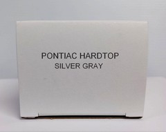 1963 Pontiac Bonneville Hardtop Silver Gray Promo Model Box Replica NO CAR