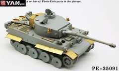 1/35 Panzer IV Tiger 1 Early“Ochsenkopf”Full PE Set w/Barrel Kit for Dragon 6328